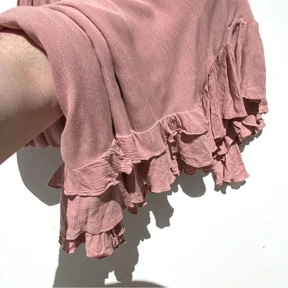 NWT FREE PEOPLE ONE Women’s Adella Maxi Dress Rose size small SOLD OUT size s - Picture 6 of 8